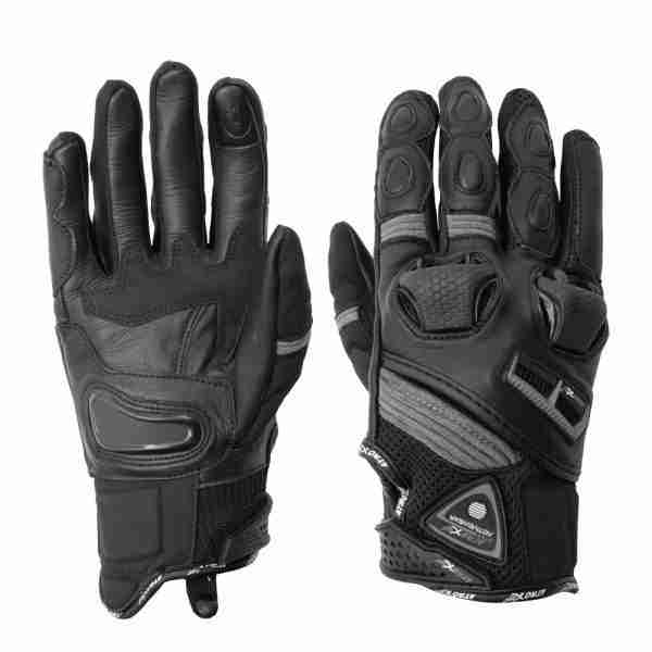 GUANTES "ATROX" AT-4208 VENTILADO CORTO GRIS M