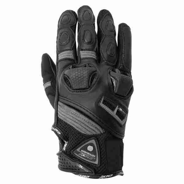 GUANTES "ATROX" AT-4208 VENTILADO CORTO GRIS M