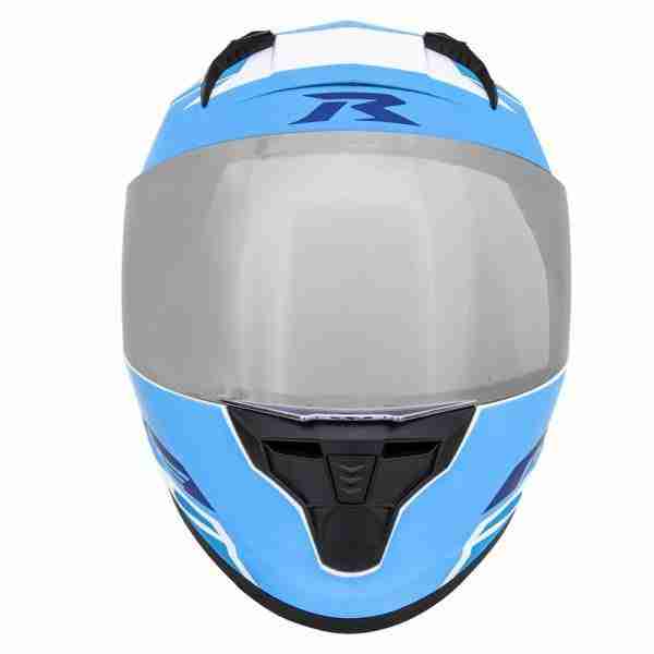 CASCO INTEGRAL TRACK HR AZUL/BLANCO L