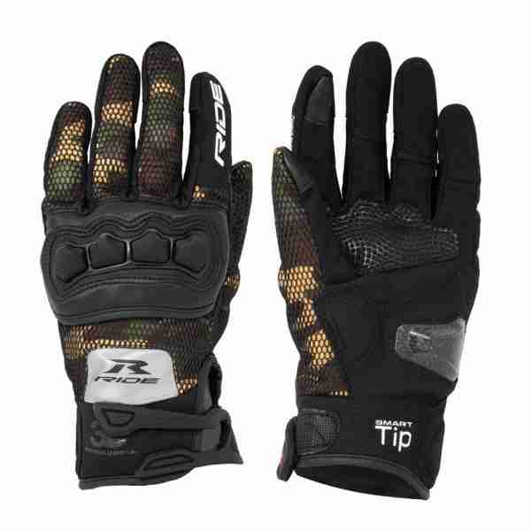 MOTGT376-01 GUANTES "RIDE" SPORT R-214 NEGRO/CAMUFLAJE XXL