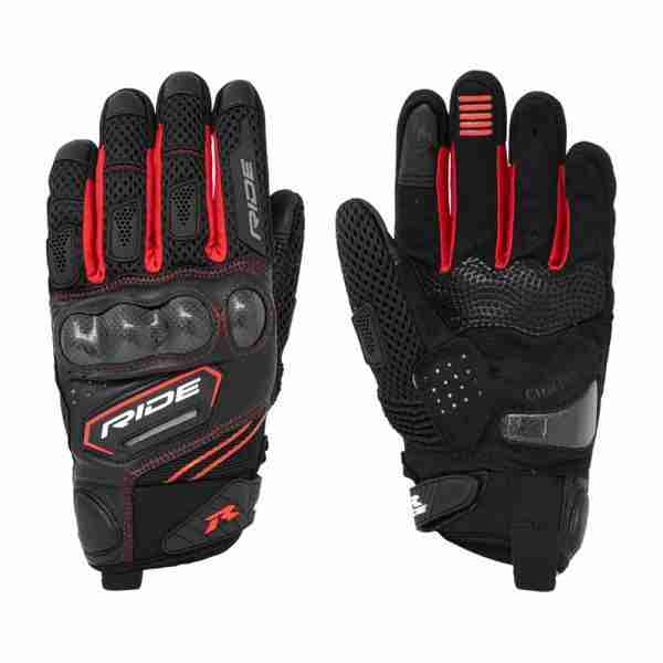 MOTGT381-01 GUANTES "RIDE" SPORT R-204 NEGRO/ROJO XXL