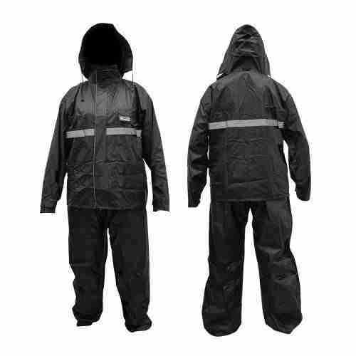 MOTIM13 IMPERMEABLE 1 CAPA NEGRO L
